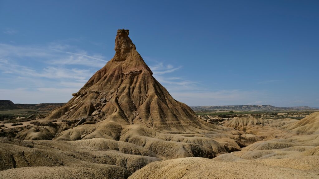 Bardenas reales desert in Spain
