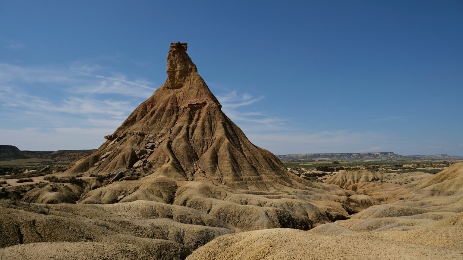 Bardenas reales desert in Spain