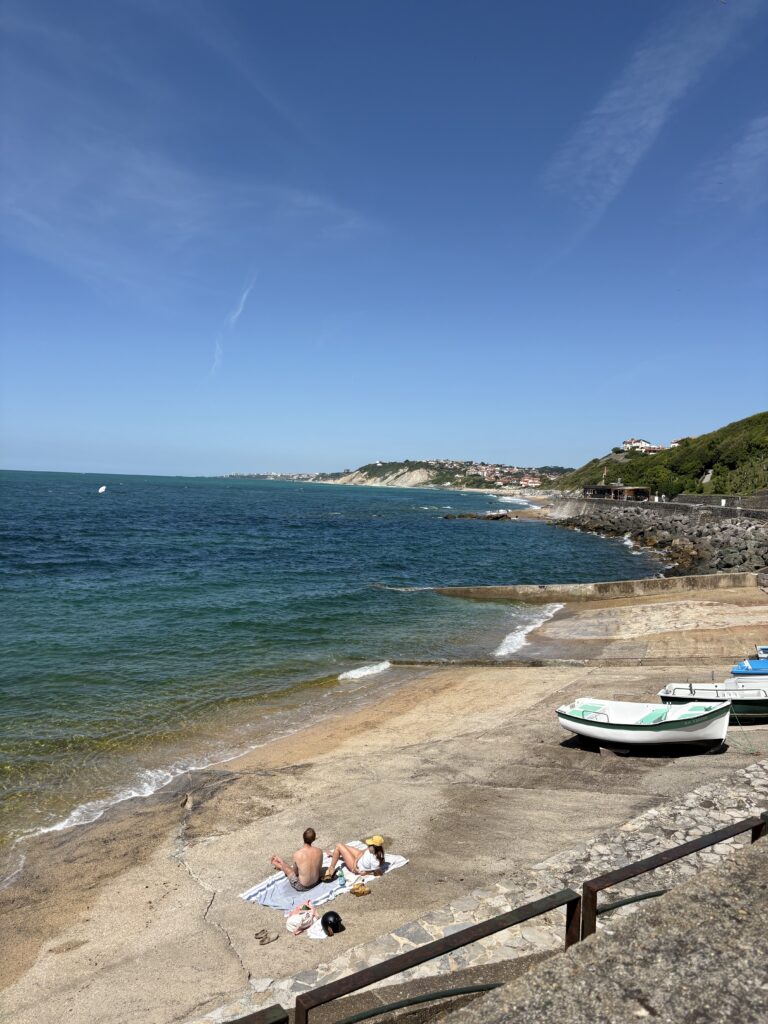 The beach at Guéthary on the French Basque coast