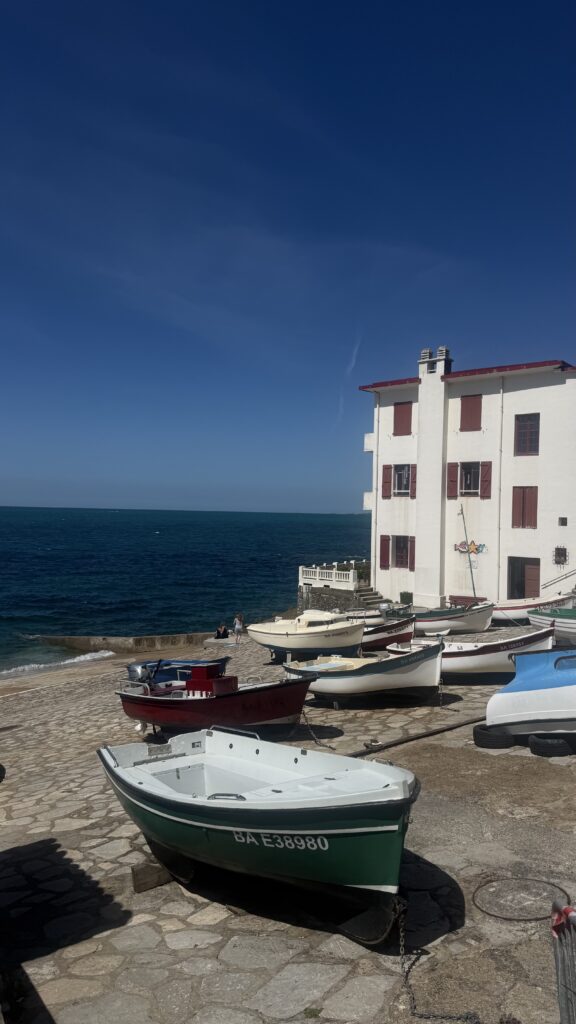 Guéthary’s small old port on the French Basque coast