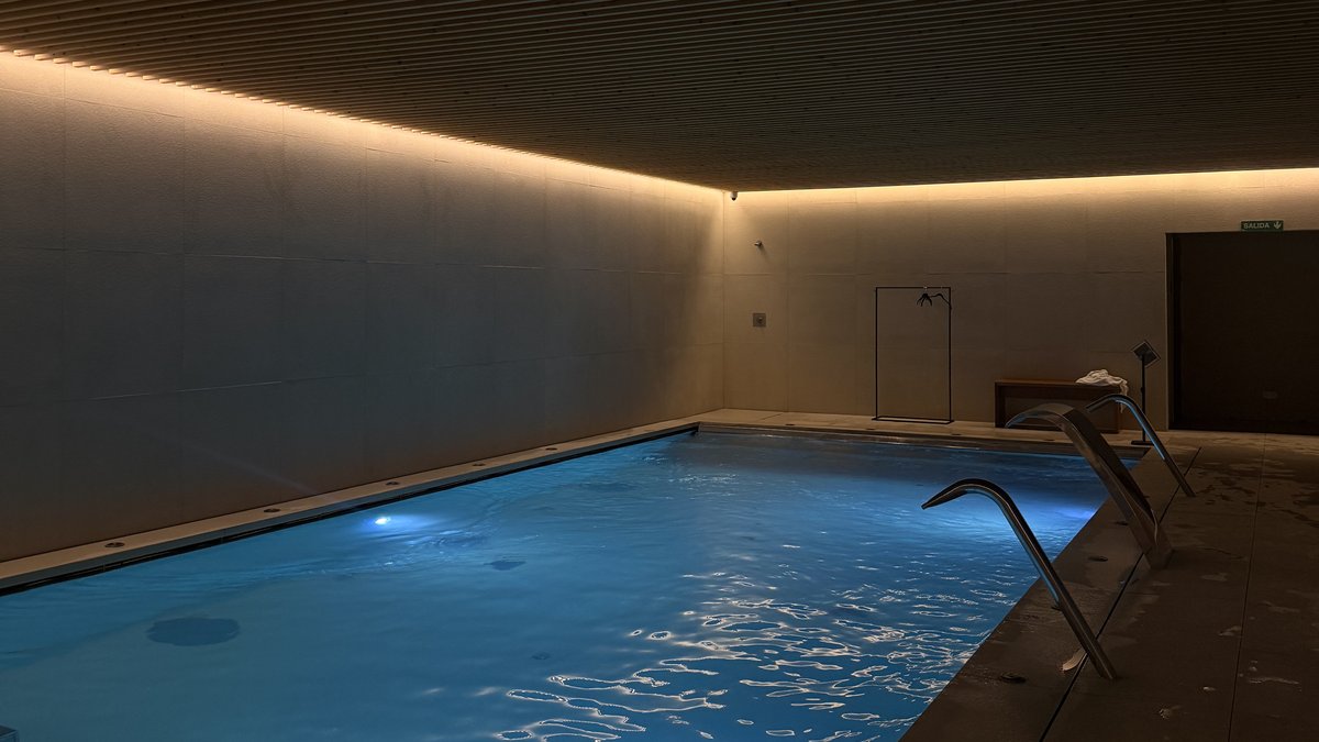 Indoor hydrotherapy pool at Arima Hotel & Spa, one of the best spa hotels in the Basque Country