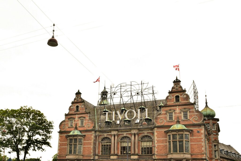 The main building of Tivoli Gardens in Copenhagen