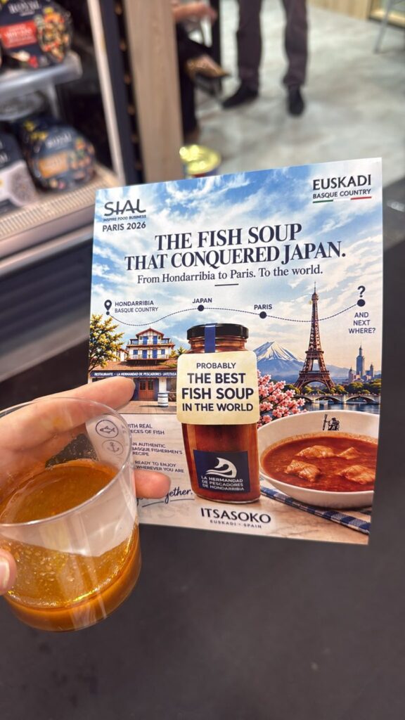 Itsasoko kalasupp Hondarribiast SIAL Paris 2026 Baskimaa paviljonis